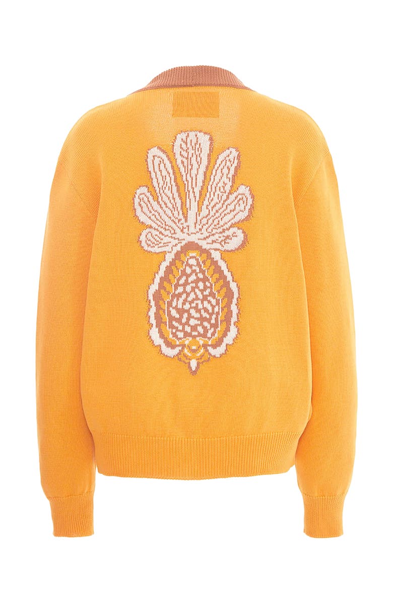 La DoubleJ Pineapple Cardigan Ivory, Alternate, color,