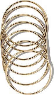 Jennifer Fisher Set of 7 Mixed Metal Bangles