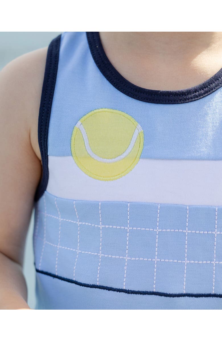 Florence Eiseman Knit Dress With Tennis Ball, Alternate, color, Light Blue