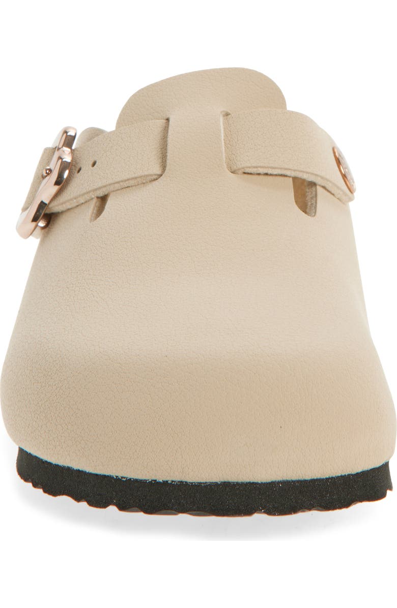 Birkenstock Kids' Boston Flower Buckle Clog, Alternate, color, Beige