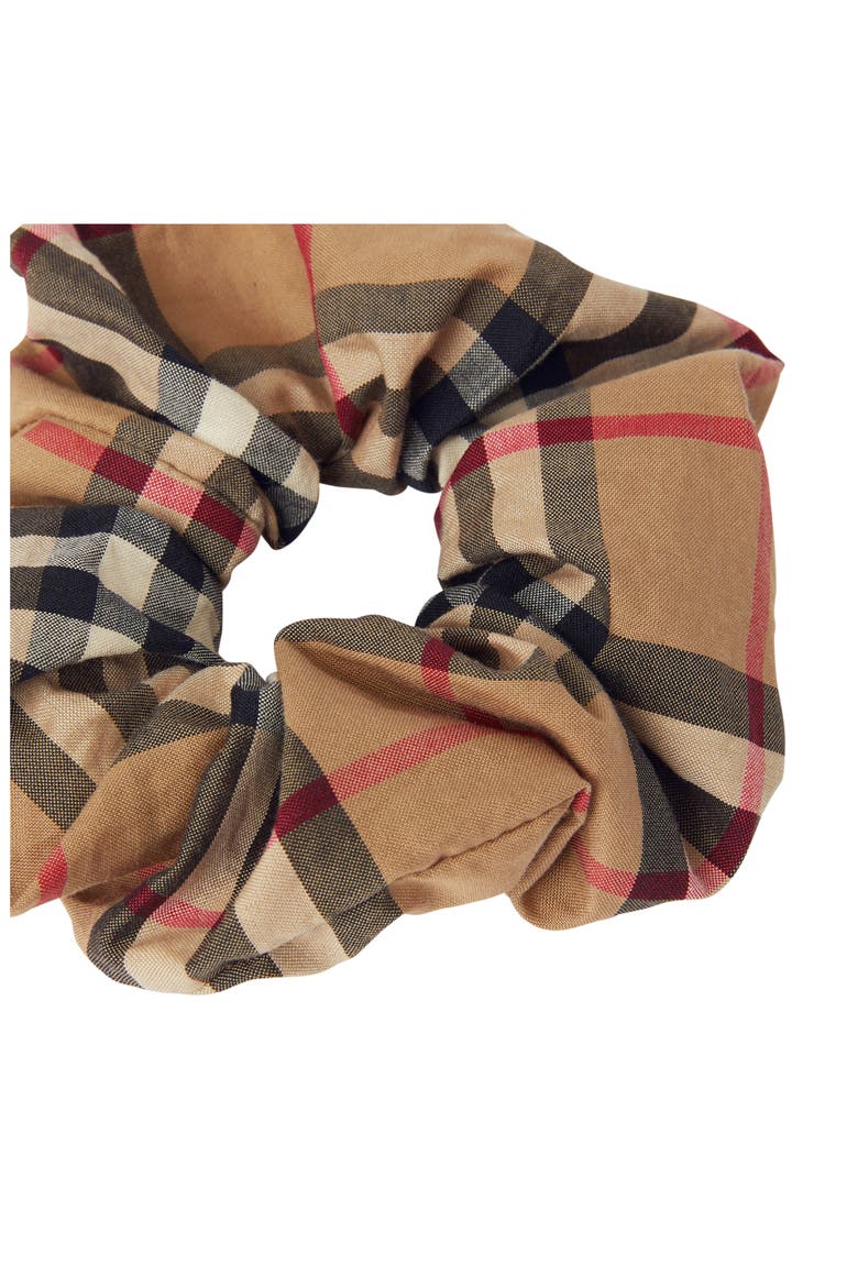 Vintage Check Scrunchie, Alternate, color, ARCHIVE BEIGE