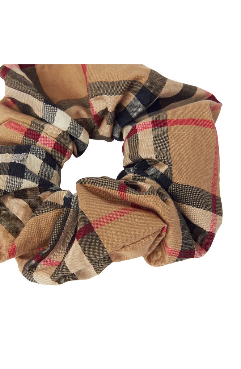 Burberry Vintage Check Scrunchie, Alternate, color, 