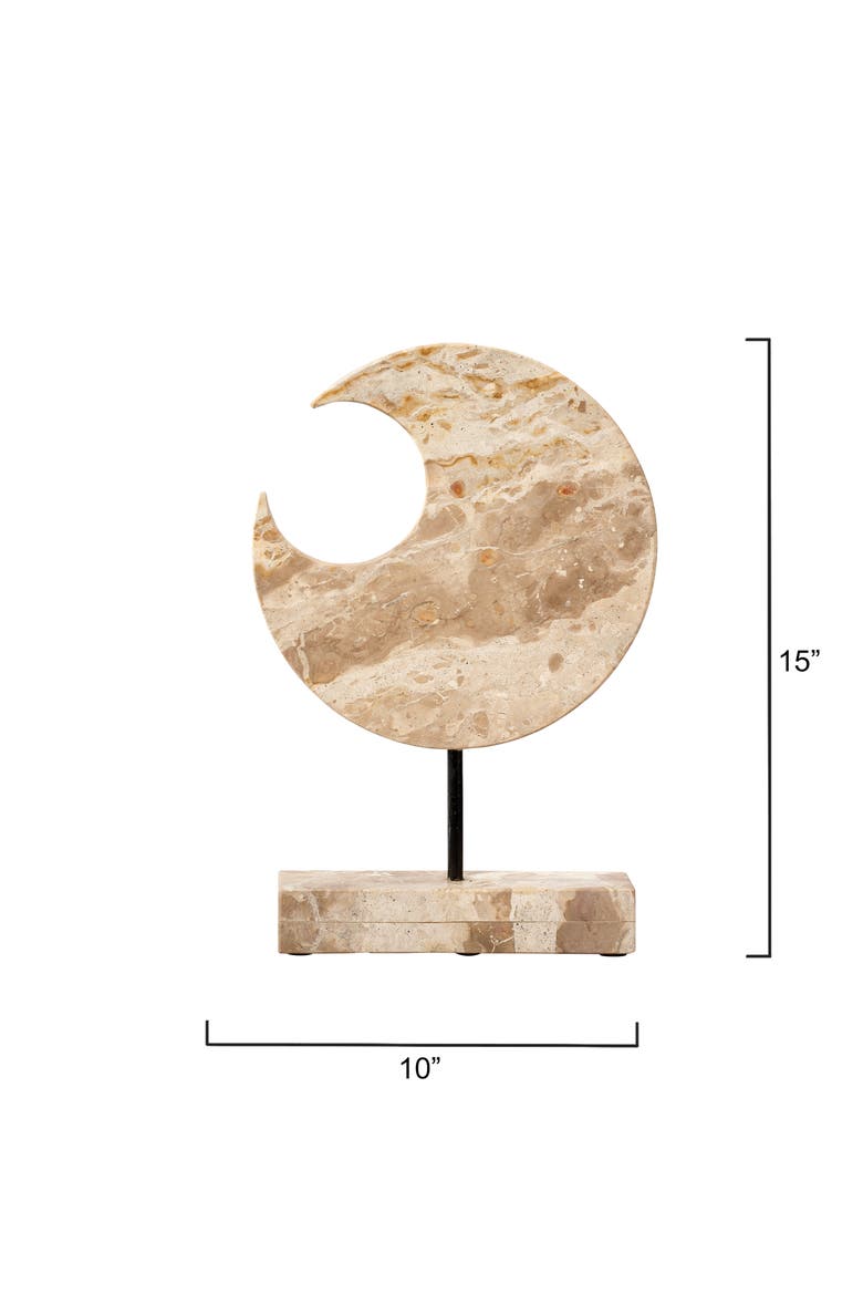 Crescent Marble Stand, Alternate, color, Cream
