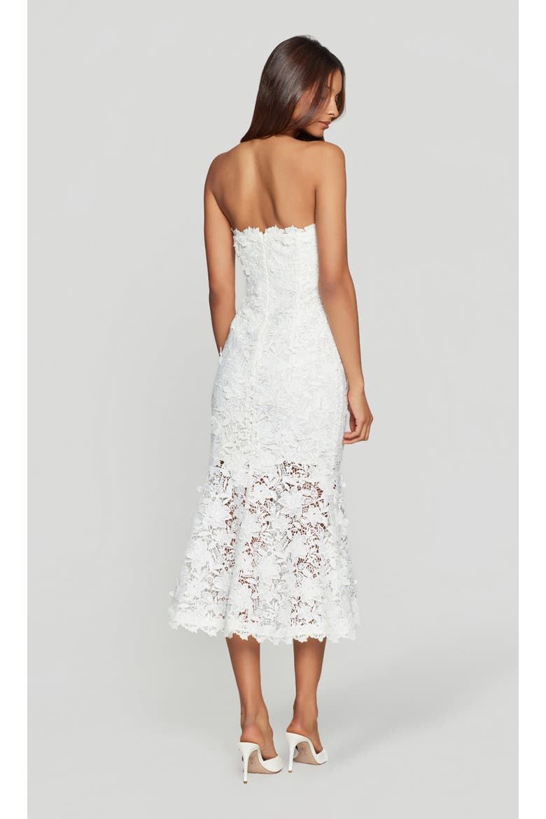 Makaia 3D Butterfly Lace Dress, Alternate, color, White