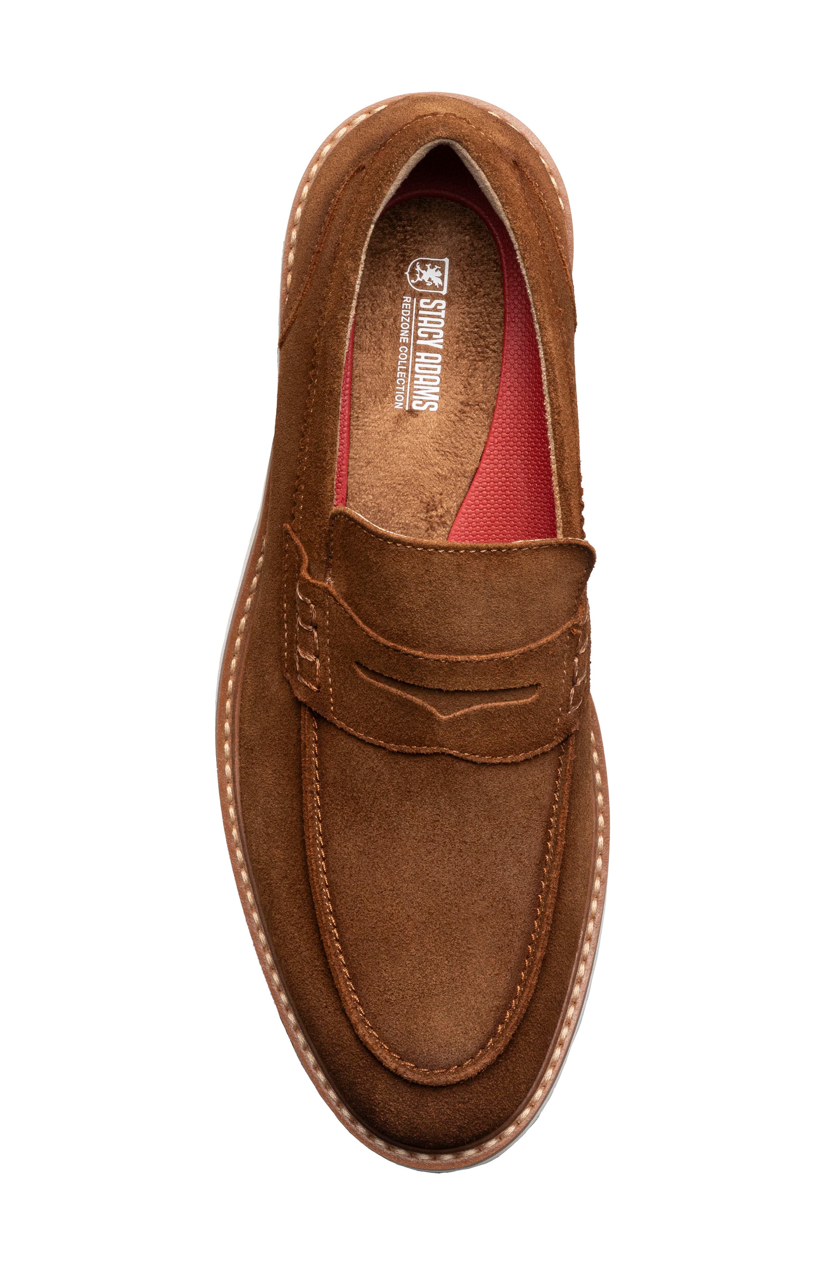 Stacy Adams Hopkins Penny Loafer, Alternate, color, Brown Suede