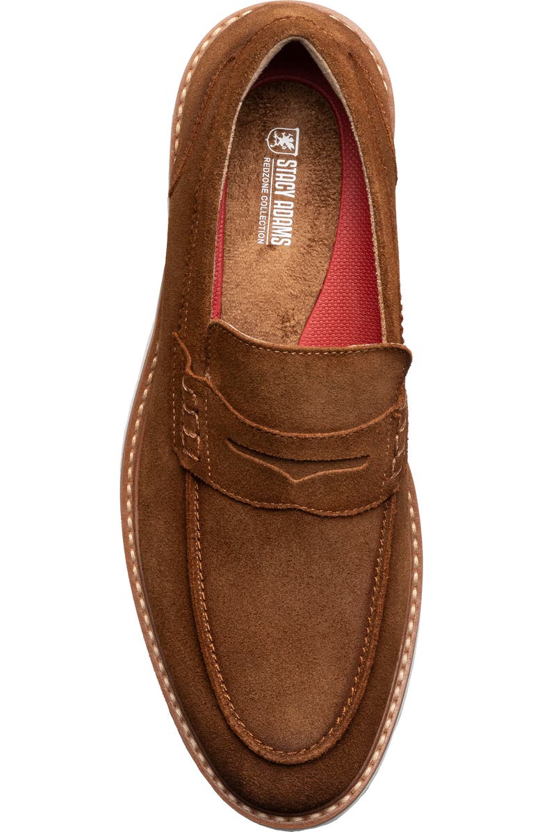 Stacy Adams Hopkins Penny Loafer, Alternate, color, Brown Suede