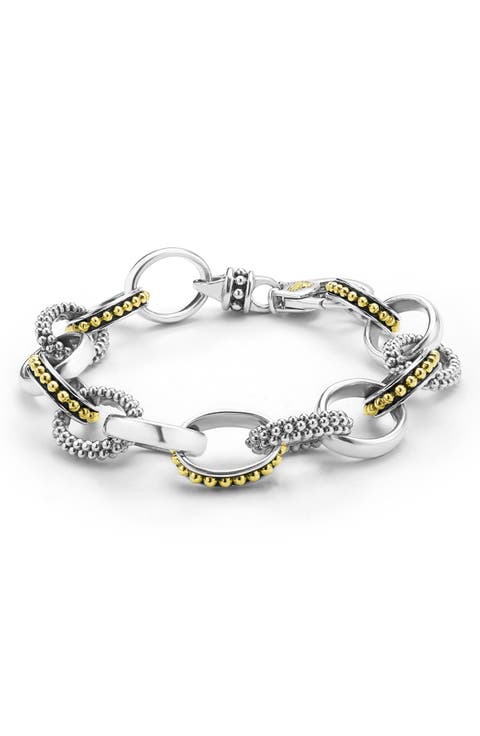 Signature Caviar Link Chain Bracelet