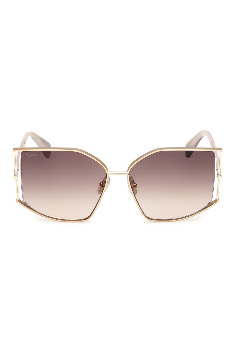 Menton 59mm Cat Eye Sunglasses, Main, color, PALE GOLD/ FEATHER GREY/ BROWN