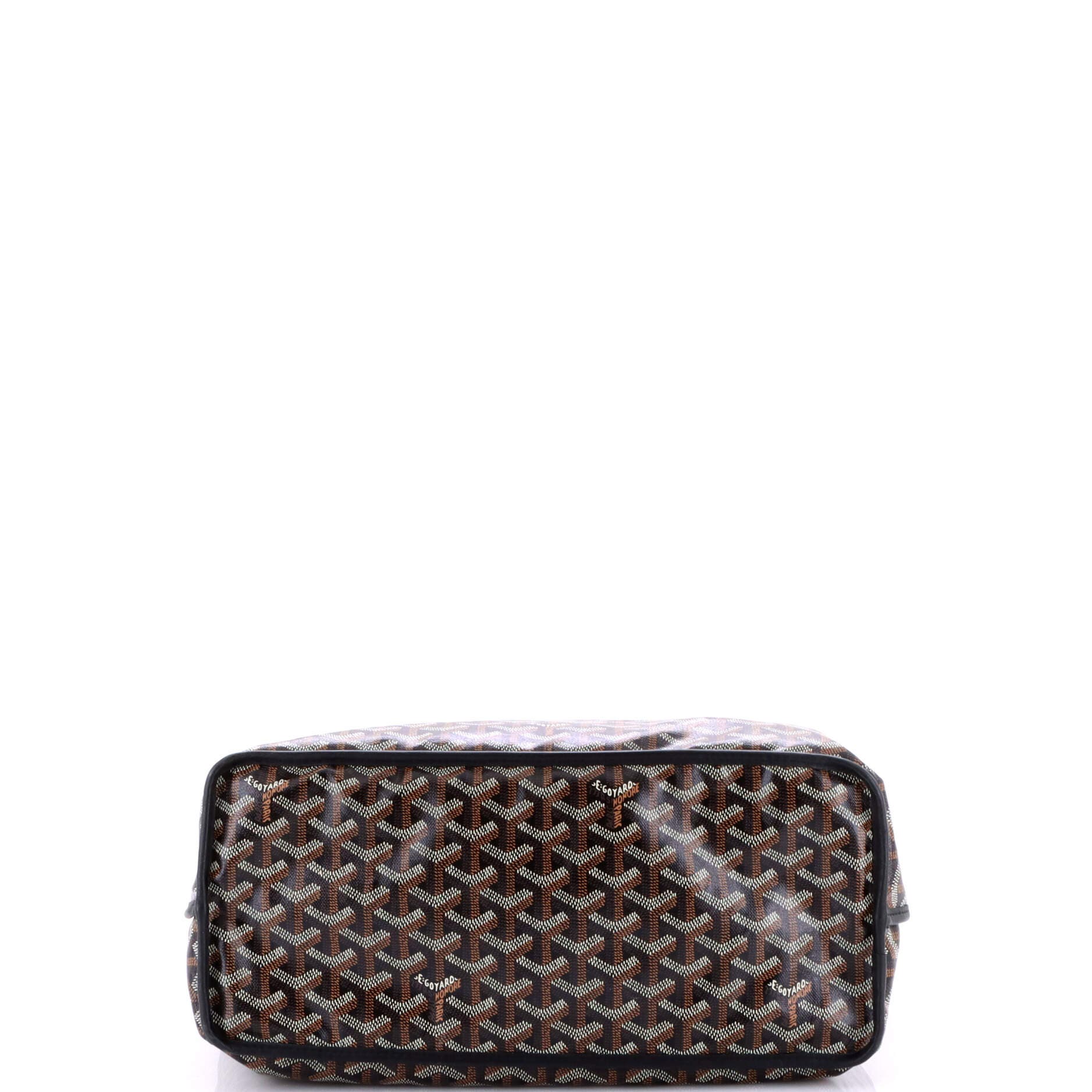 Pre-Owned Goyard Anjou Reversible Tote Coated Canvas PM, Alternate, color, Black