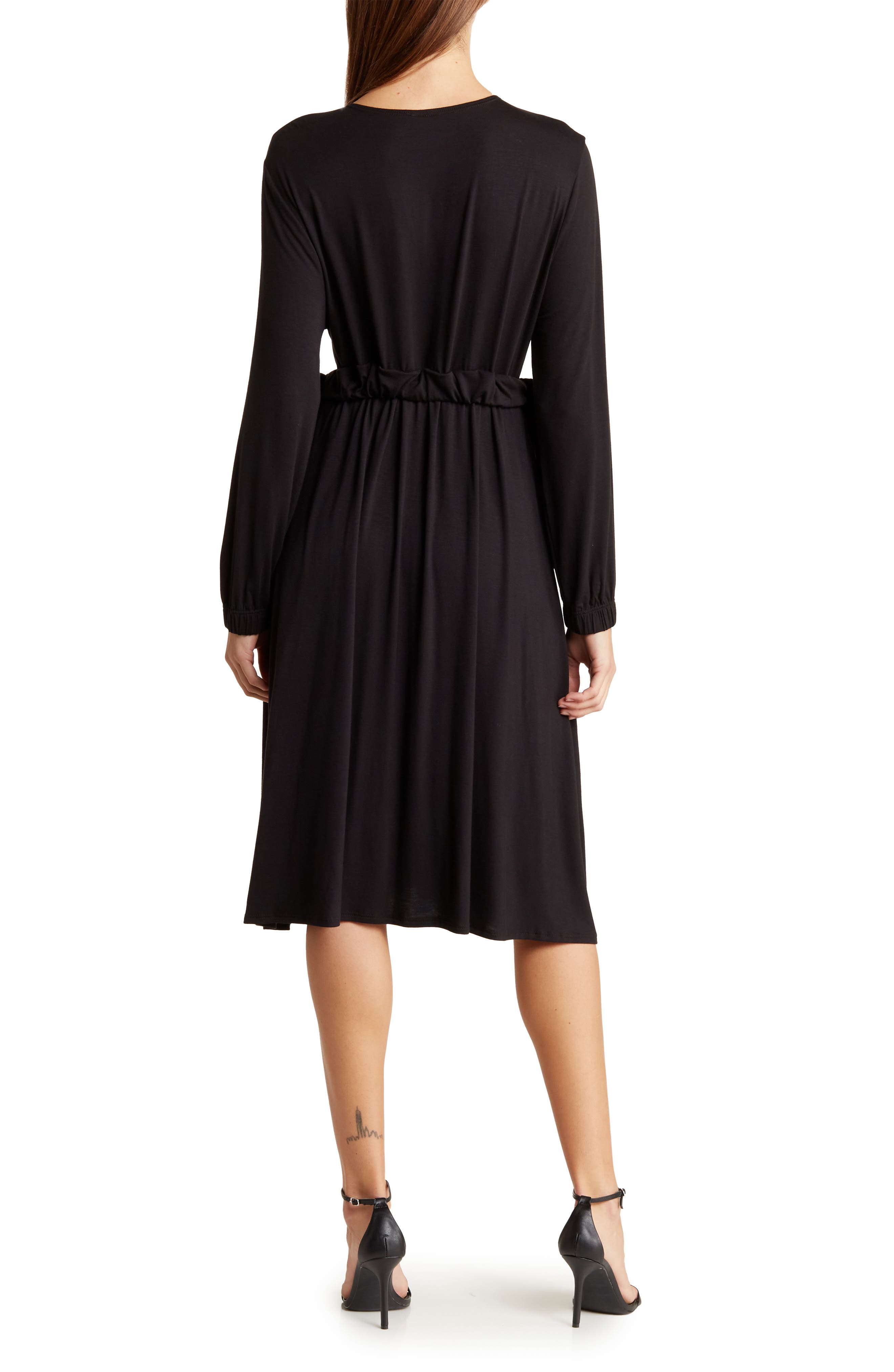 Stretch Modal Long Sleeve Dress - image 2