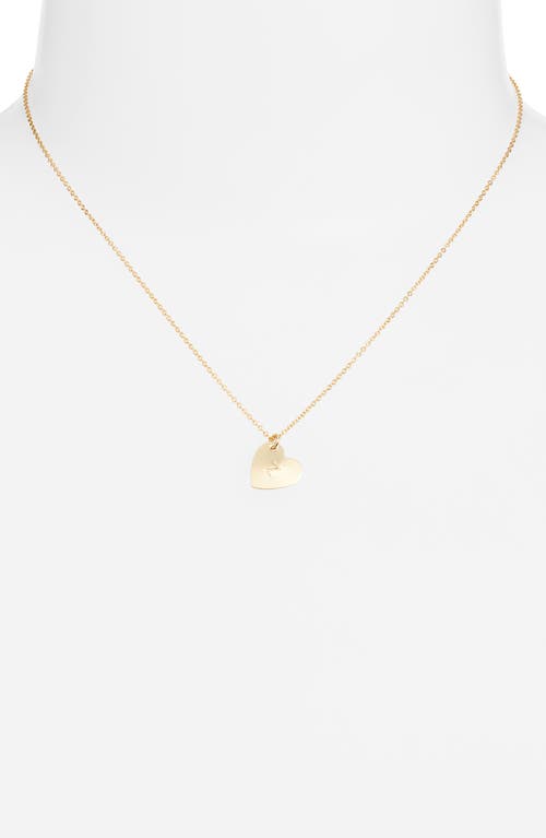 Set & Stones Sophia Initial Heart Pendant Necklace