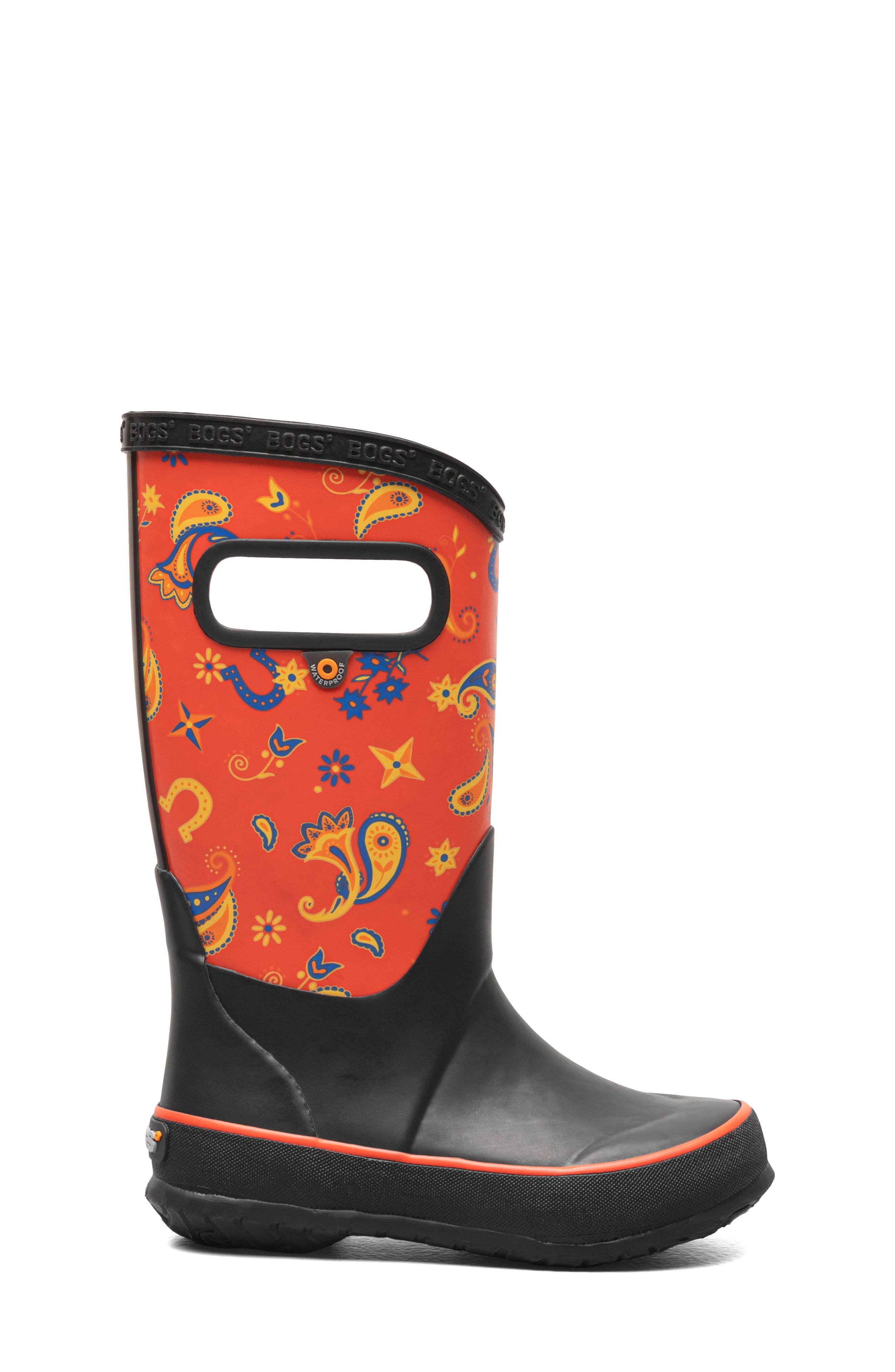 Bogs Kids' Classic Rain Boot, Alternate, color, Red Multi