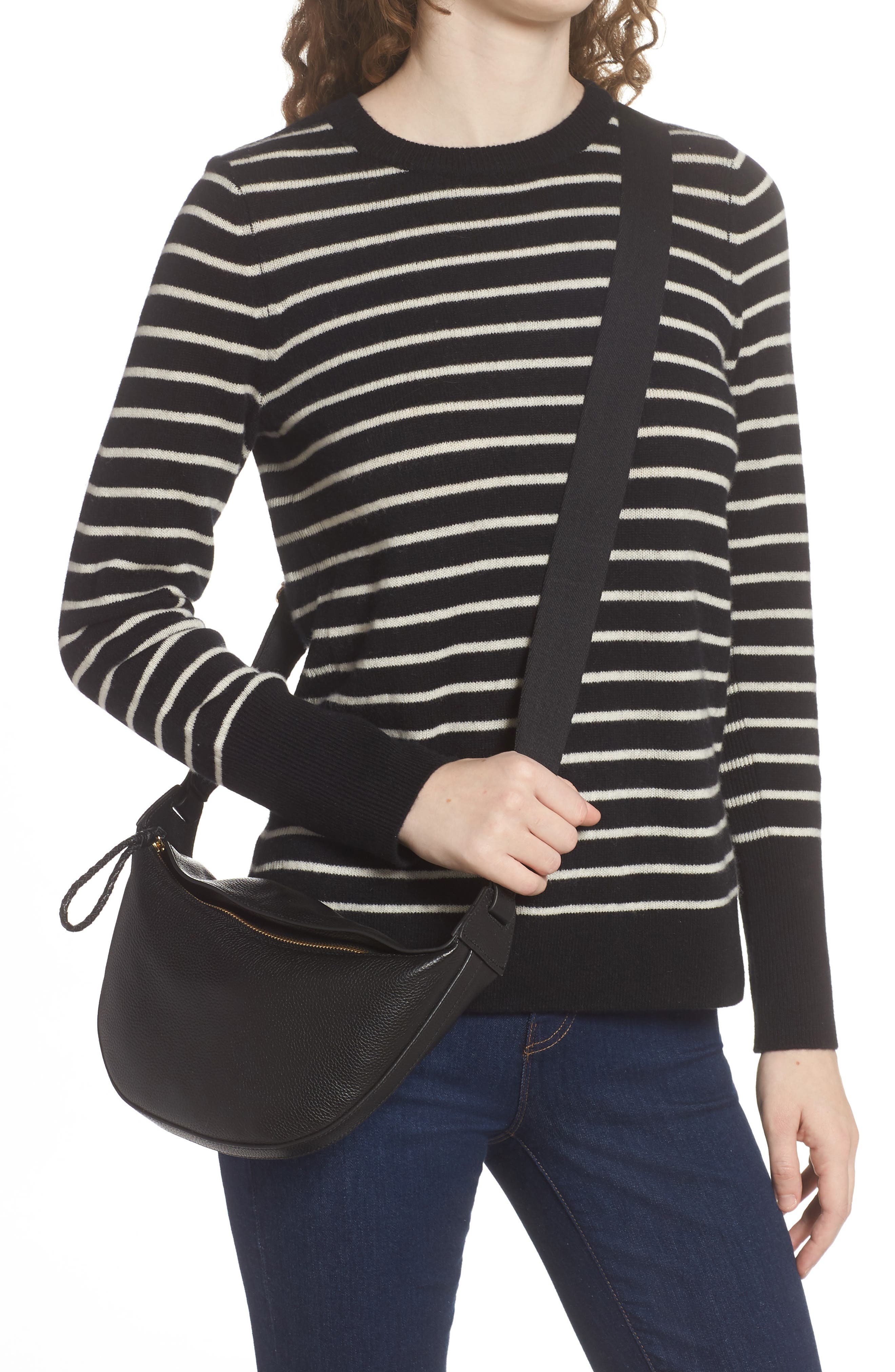 Nordstrom Kayla Leather Sling Crossbody Bag, Alternate, color, 