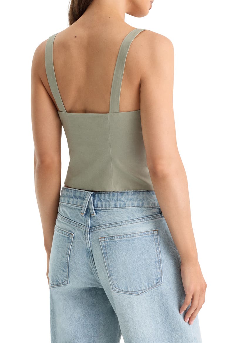 Square Neck Corset Top, Alternate, color, MOSSWELL