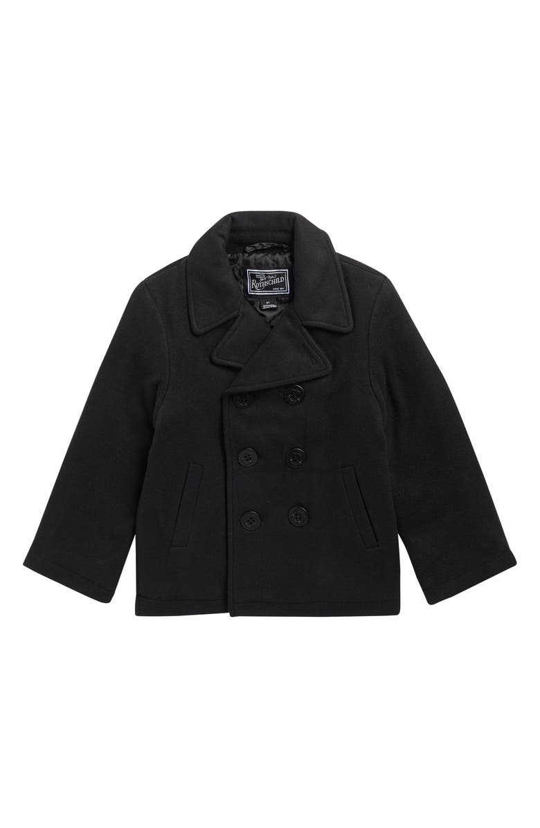 Rothschild Kids' Peacoat, Main, color, Black