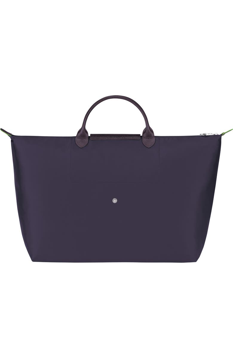 Longchamp Large Le Pliage Recycled Travel Bag, Alternate, color, Bilberry