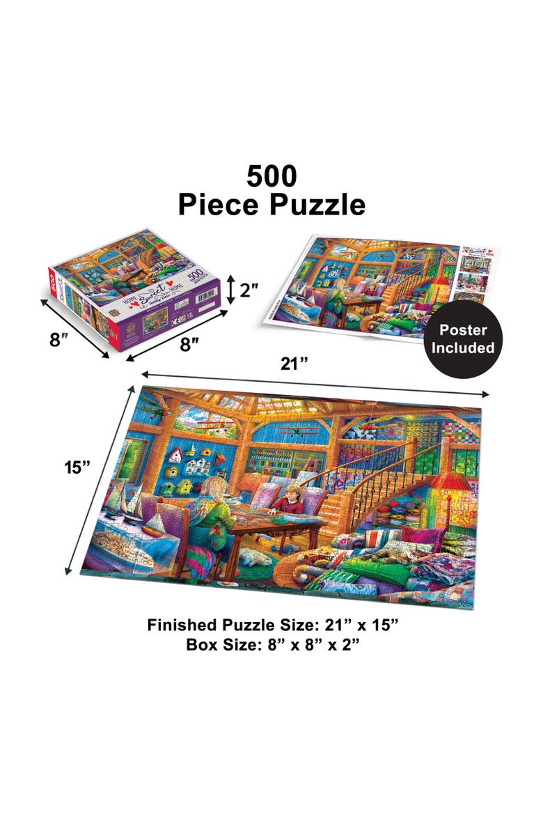 Hobby Time 500 Piece Jigsaw Puzzle, Alternate, color, Multicolor