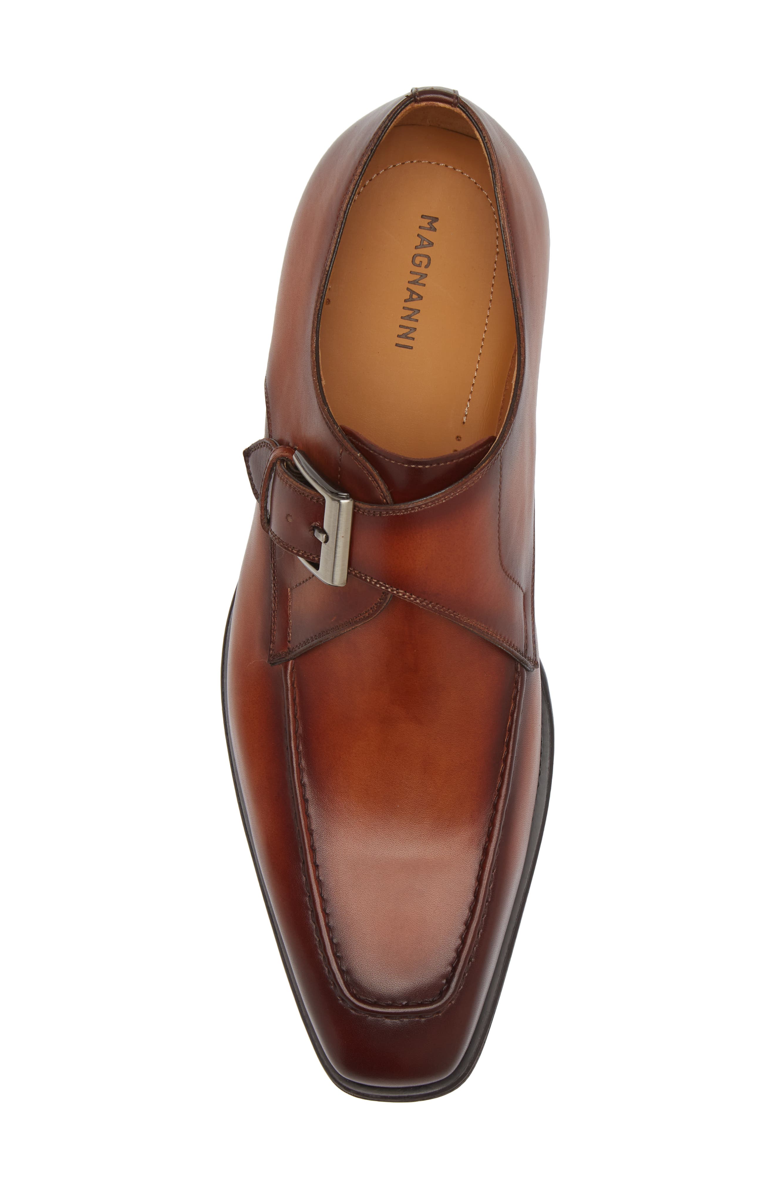 Meyer II Monk Strap Shoe, Alternate, color, COGNAC