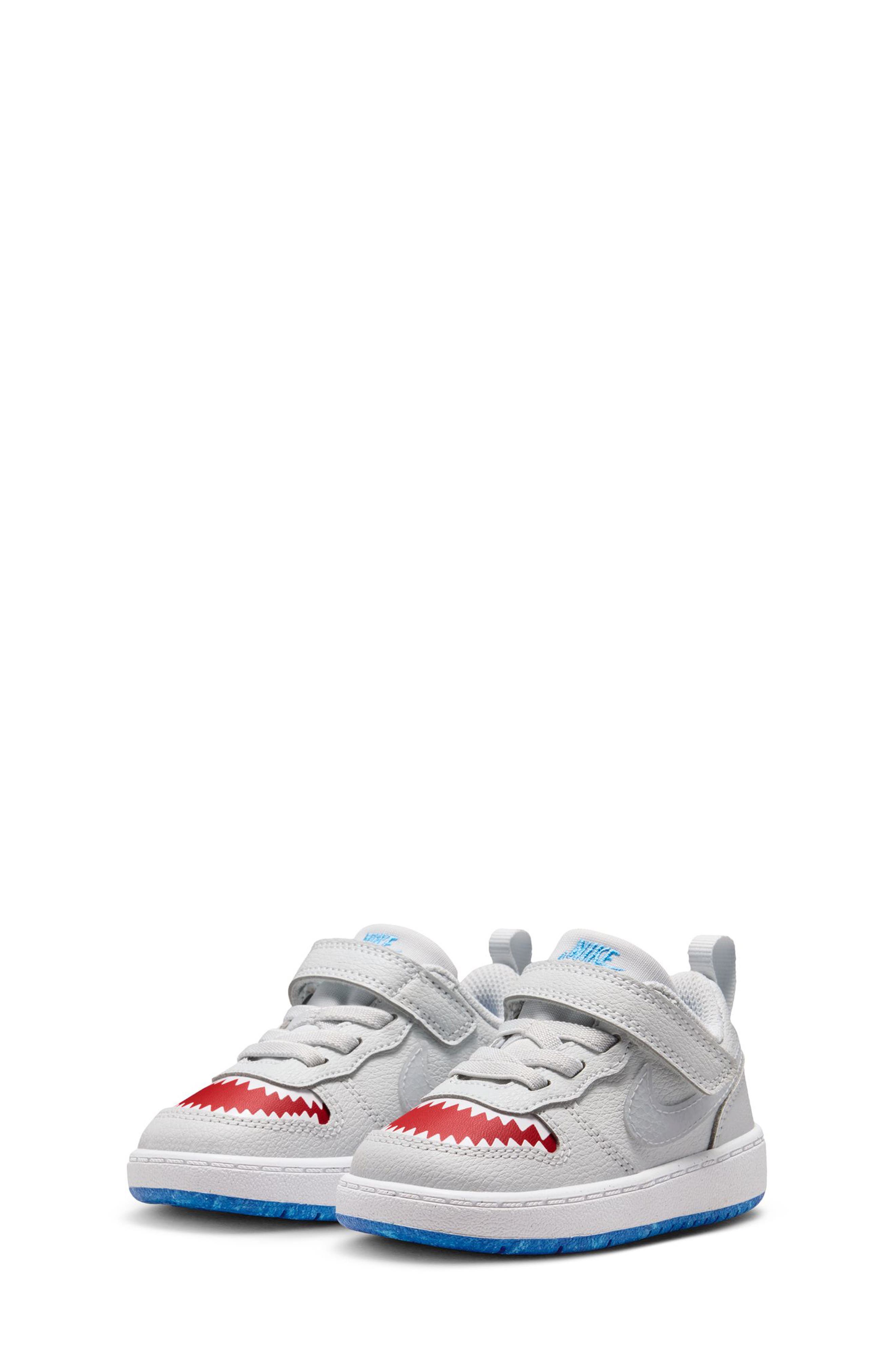 Kids' Court Borough Low Sneaker, Main, color, PLATINUM/ WOLF GREY/ RED