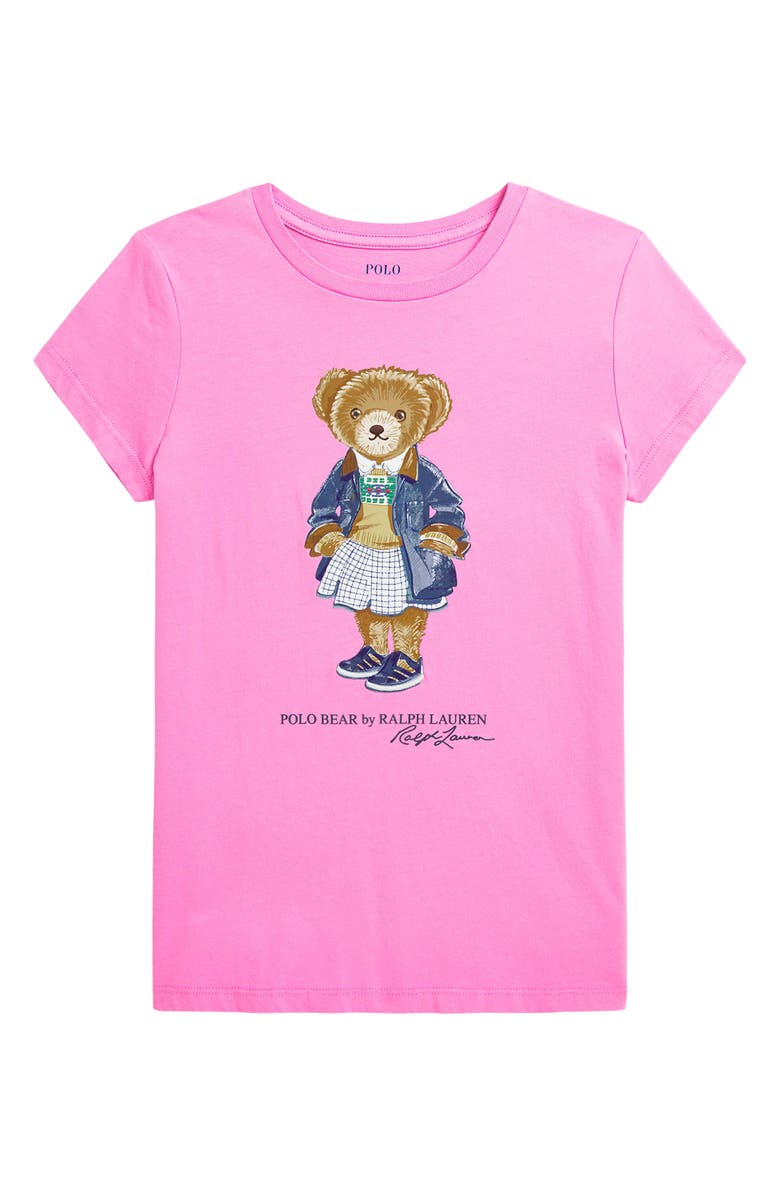Polo Ralph Lauren Kids' Polo Bear Cotton Graphic T-Shirt, Main, color,