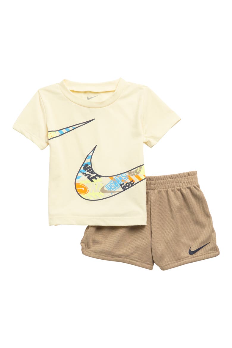 Wild Air 2-Piece Graphic T-Shirt & Shorts Set, Main, color, X1TKHAKI