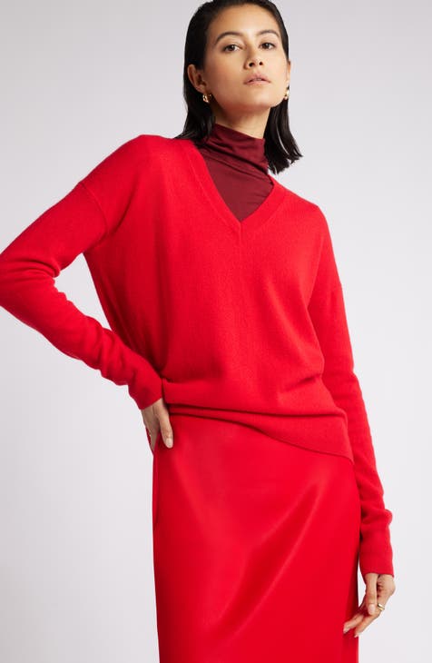 Women s Red Cashmere Sweaters Nordstrom