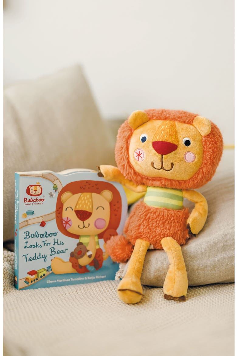 Bababoo Lion Character Book & Plush Set, Alternate, color, Muli / Orange