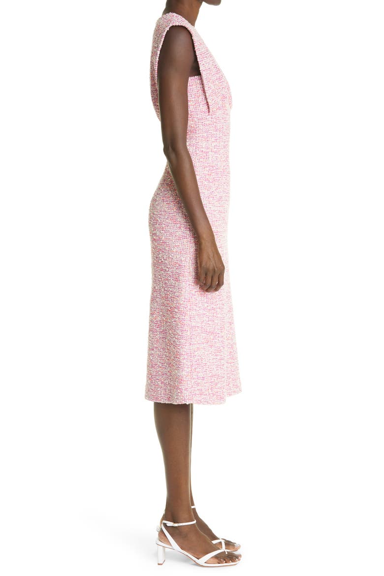 Sleeveless Bouclé Tweed Dress, Alternate, color, CERU CERISE MULTI