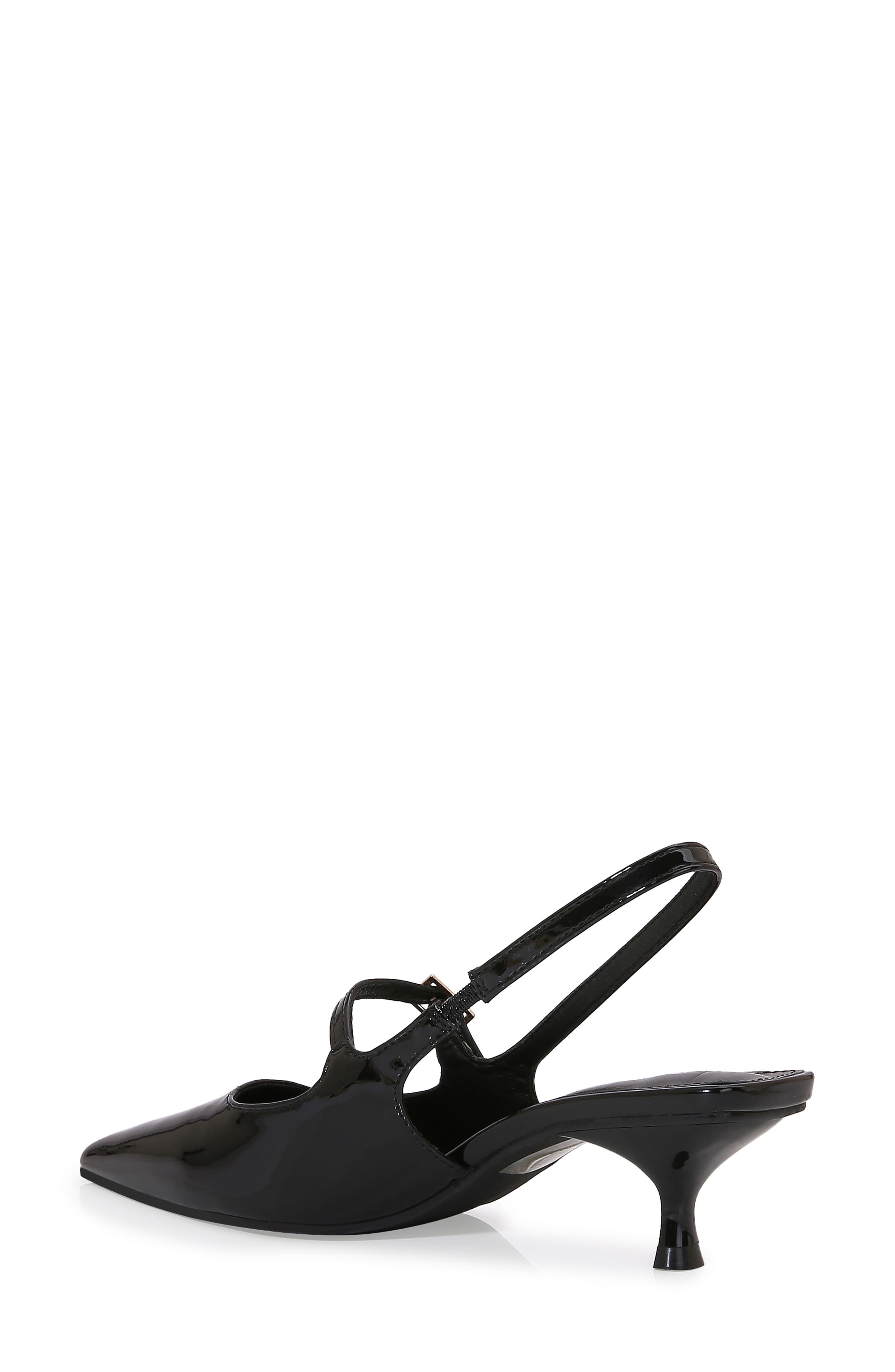 BERNESS Corrie Kitten Heel Slingback Pump, Alternate, color, Black