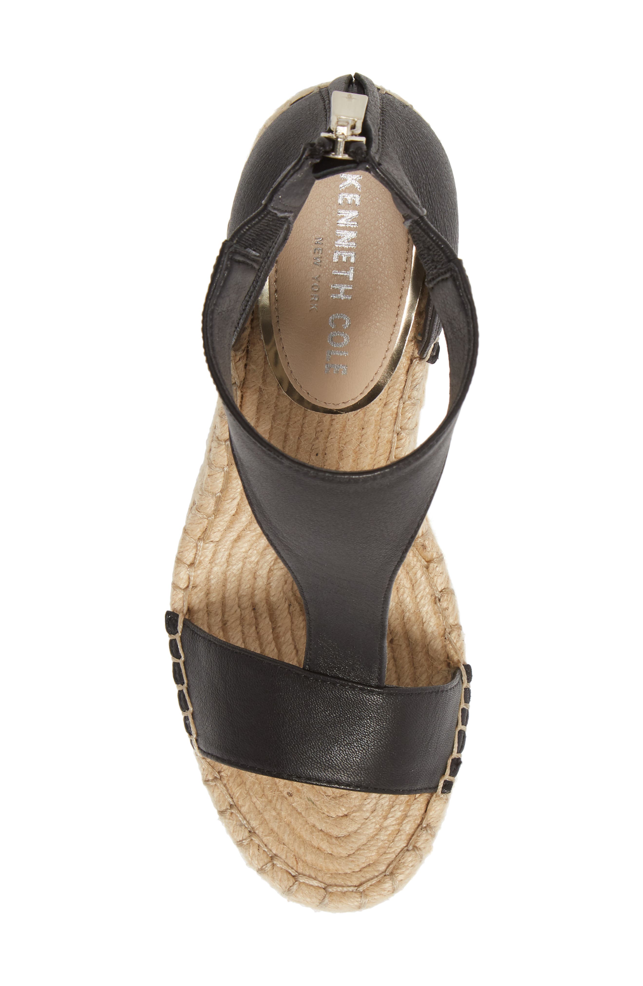 Kenneth Cole New York Olivia T-Strap Wedge Sandal, Alternate, color, 