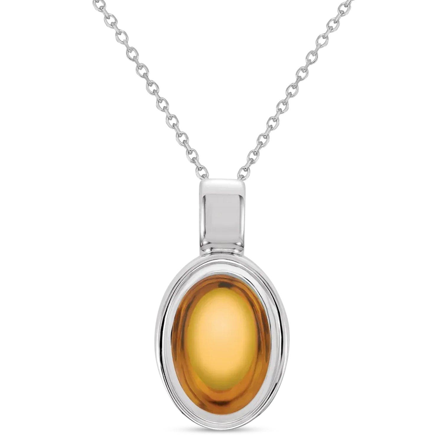 Citrine,White Gold