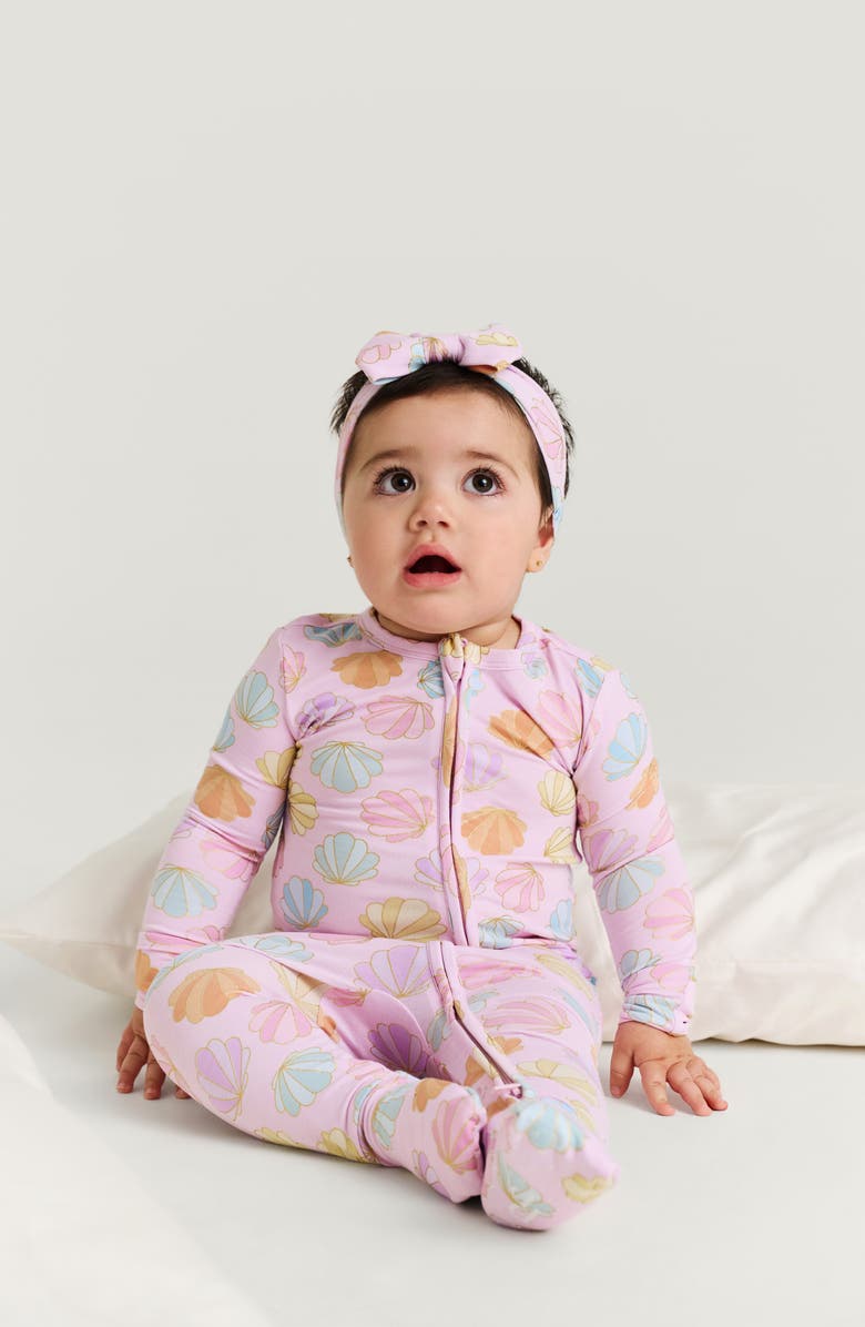 Posh Peanut Printed Convertible Footie, Alternate, color, Pink