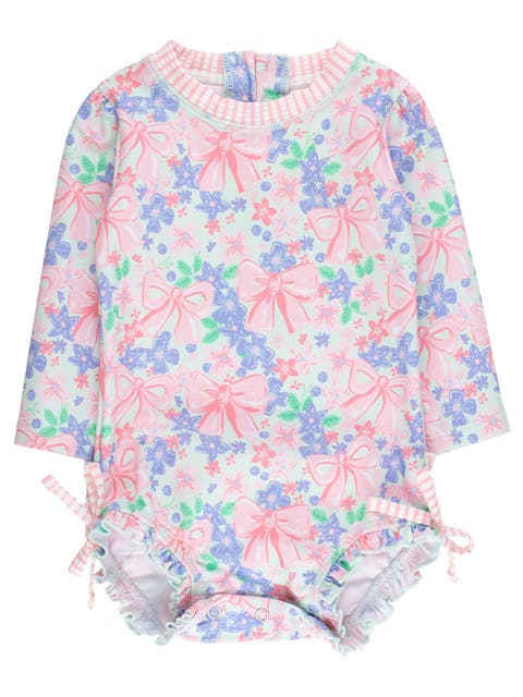 Baby Girls Long Sleeve UPF50+ One Piece Rash Guard