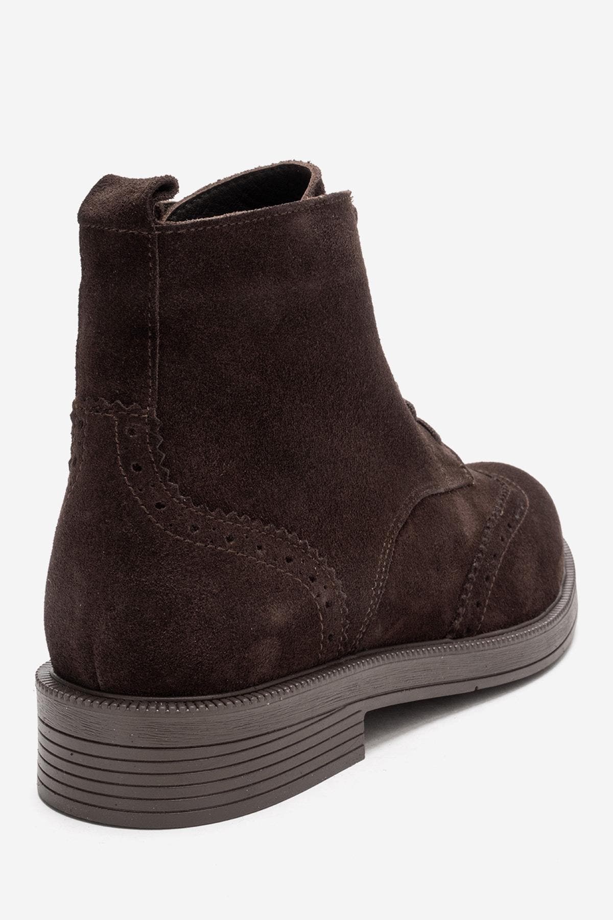 Nelvy Leather Boot, Alternate, color, Brown Suede