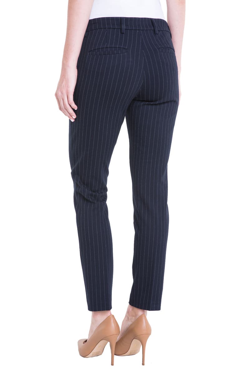Liverpool Kelsey Knit Pinstripe Trousers, Alternate, color, 