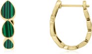 The Lovery Fine Jewelry Malachite Inside Out Hoop Earrings