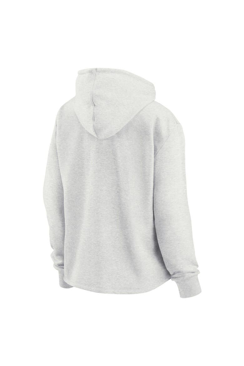 Women's Fanatics Branded Oatmeal Chicago Cubs True Classics Legacy Quarter-Zip Hoodie, Alternate, color, Oatmeal