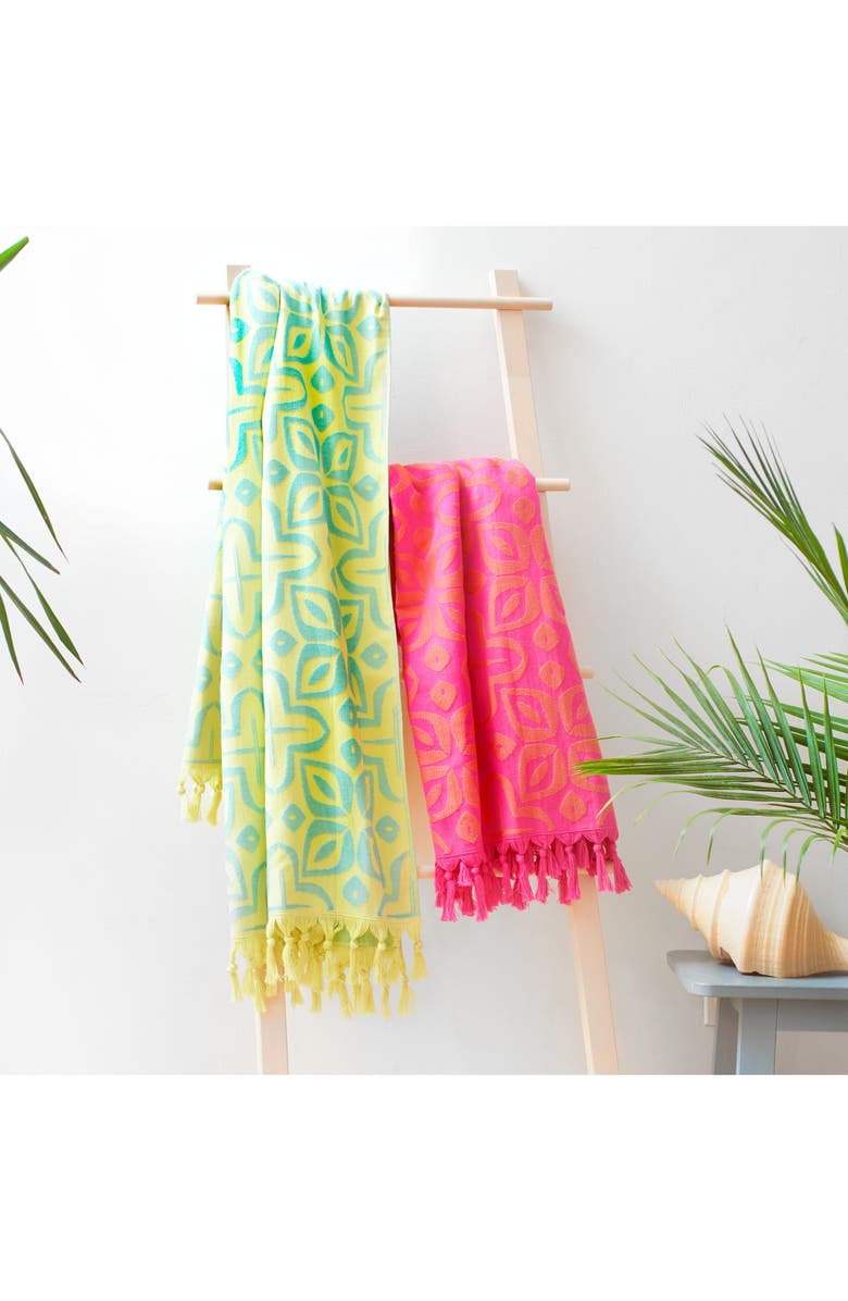 Rochelle Porter Tasseled Beach Towel, Alternate, color, 