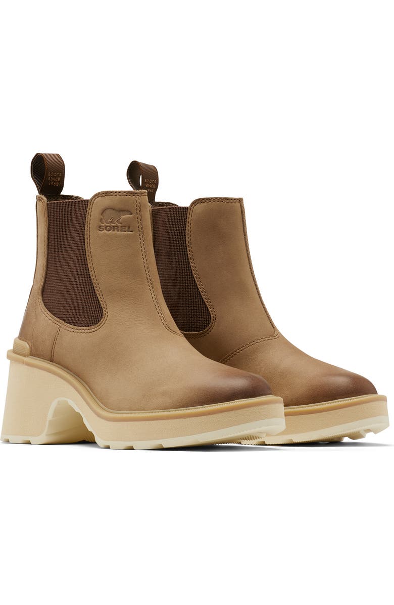 SOREL Hi-Line Waterproof Chelsea Boot, Main, color, Umber Ceramic