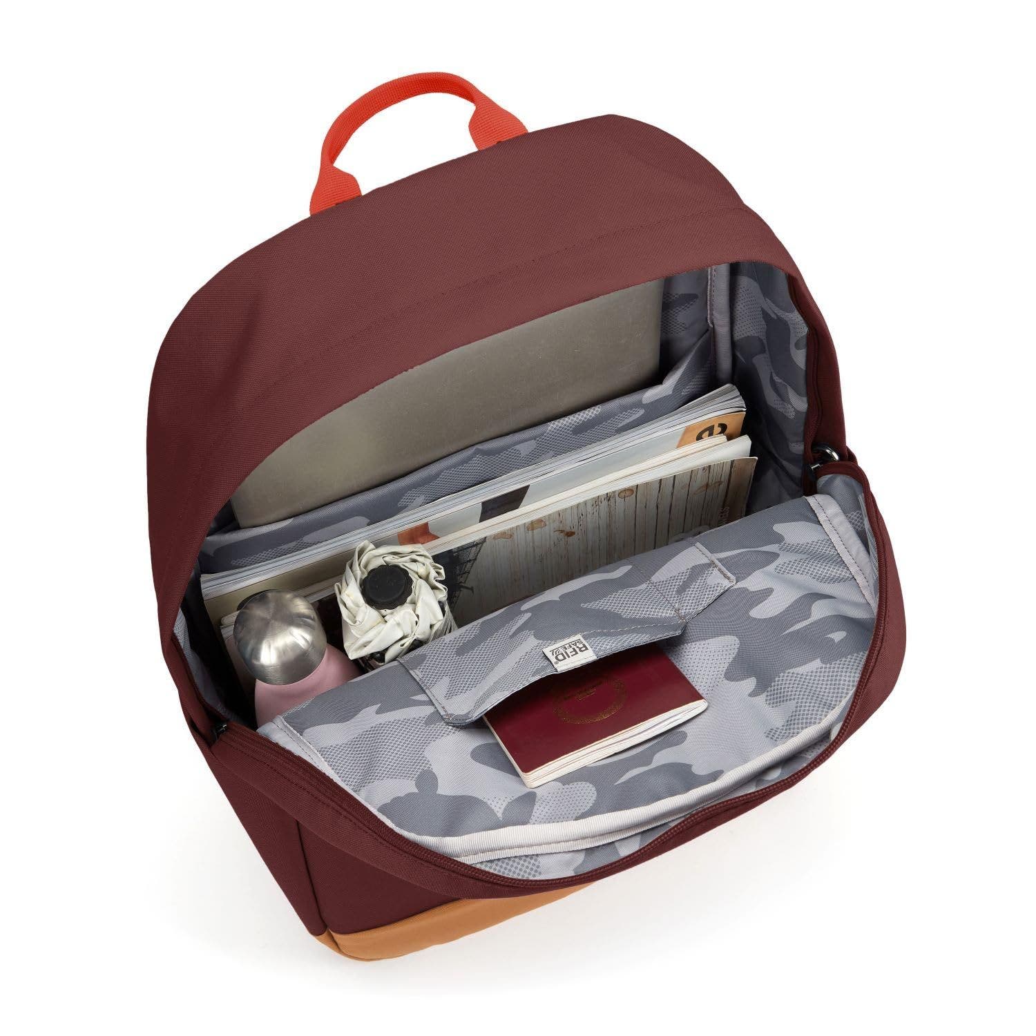 GO 25L Anti Theft Backpack, Alternate, color, Garnet Red