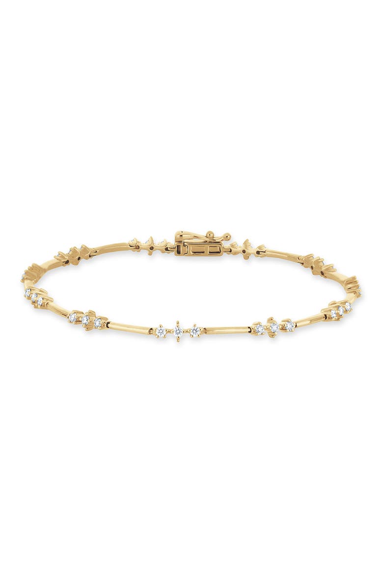 Aviva 18k Gold Diamond Line Bracelet, Main, color, 18K YELLOW GOLD