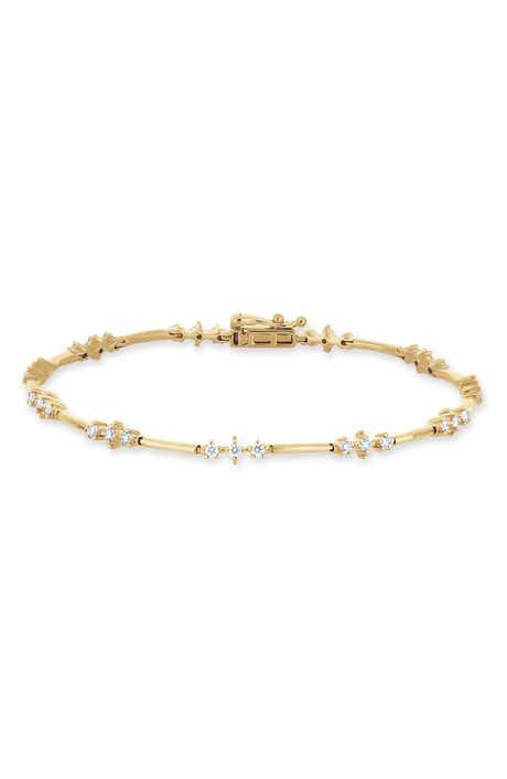 Aviva 18k Gold Diamond Line Bracelet