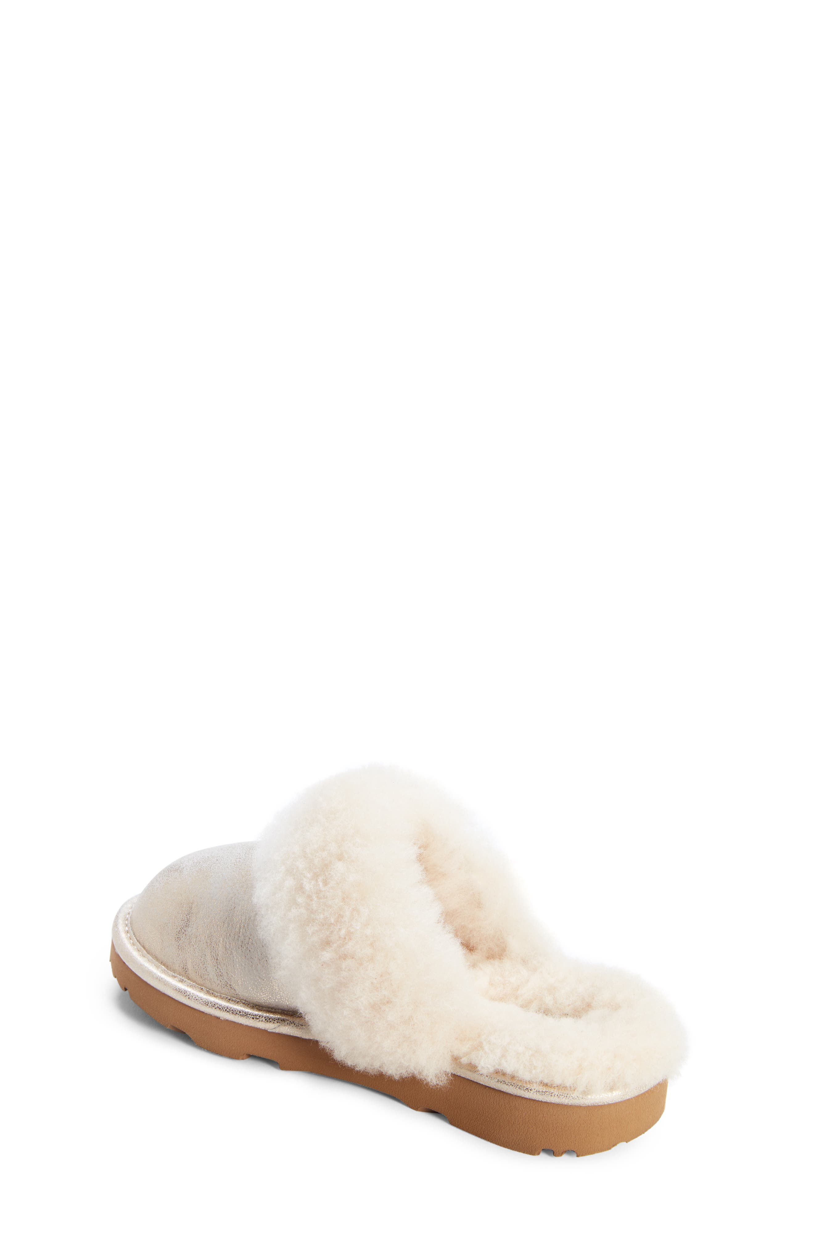 UGG<sup>®</sup> Cozy II Metallic Genuine Shearling Scuff Slipper, Alternate, color, 