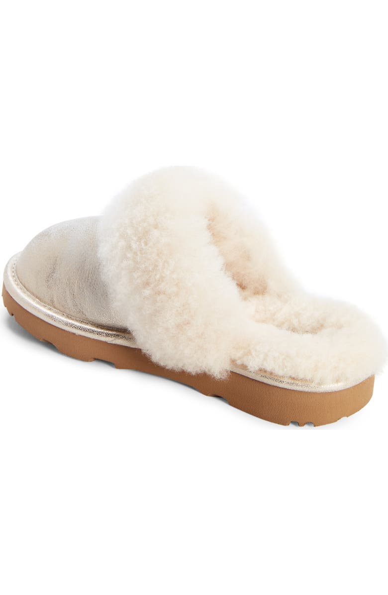 UGG<sup>®</sup> Cozy II Metallic Genuine Shearling Scuff Slipper, Alternate, color,