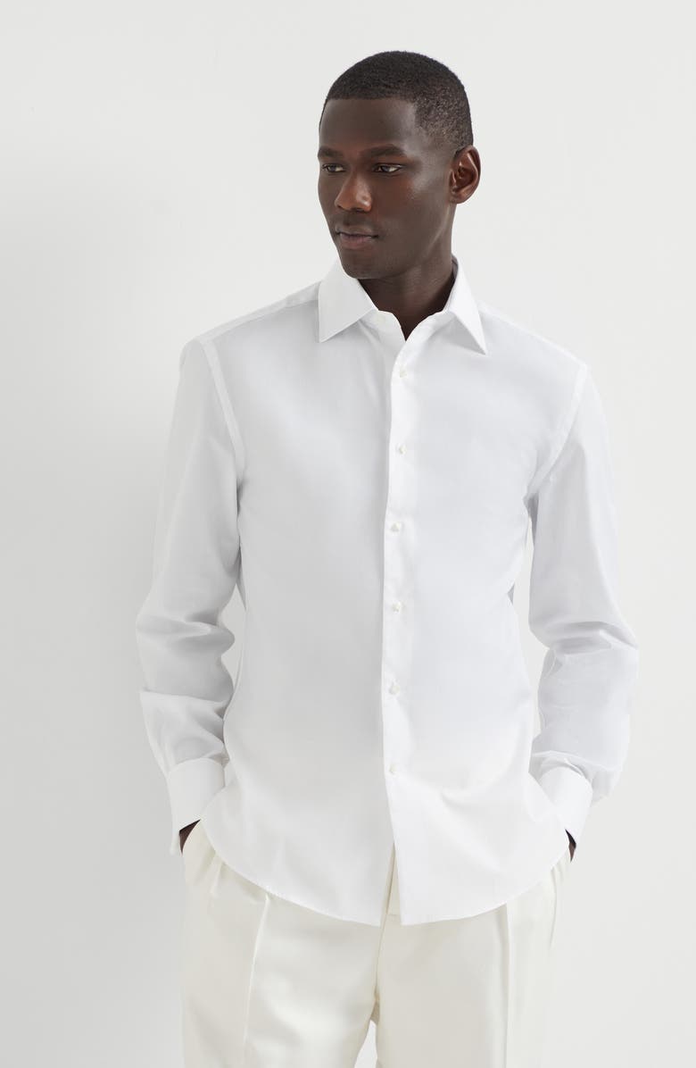 Brunello Cucinelli Tuxedo shirt, Alternate, color, 