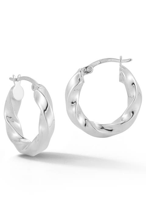 Twisted Hoop Earrings