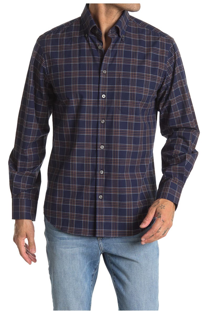 Scott Barber Plaid Printed Shirt, Main, color, 