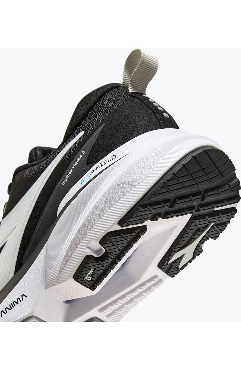 Diadora Mythos Vigore 3 Running Shoe, Alternate, color, Black/White