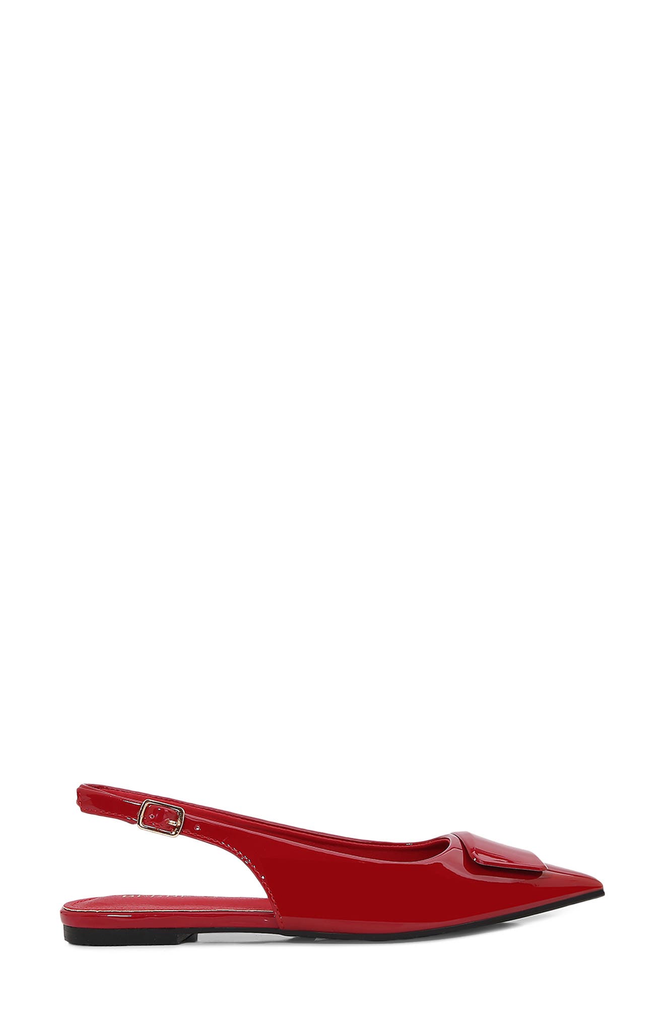 Patent Slingback Strap, Alternate, color, RED