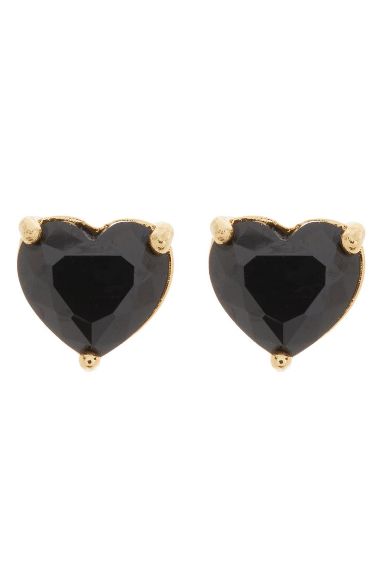 Kate Spade New York my love cubic zirconia heart stud earrings, Alternate, color, 